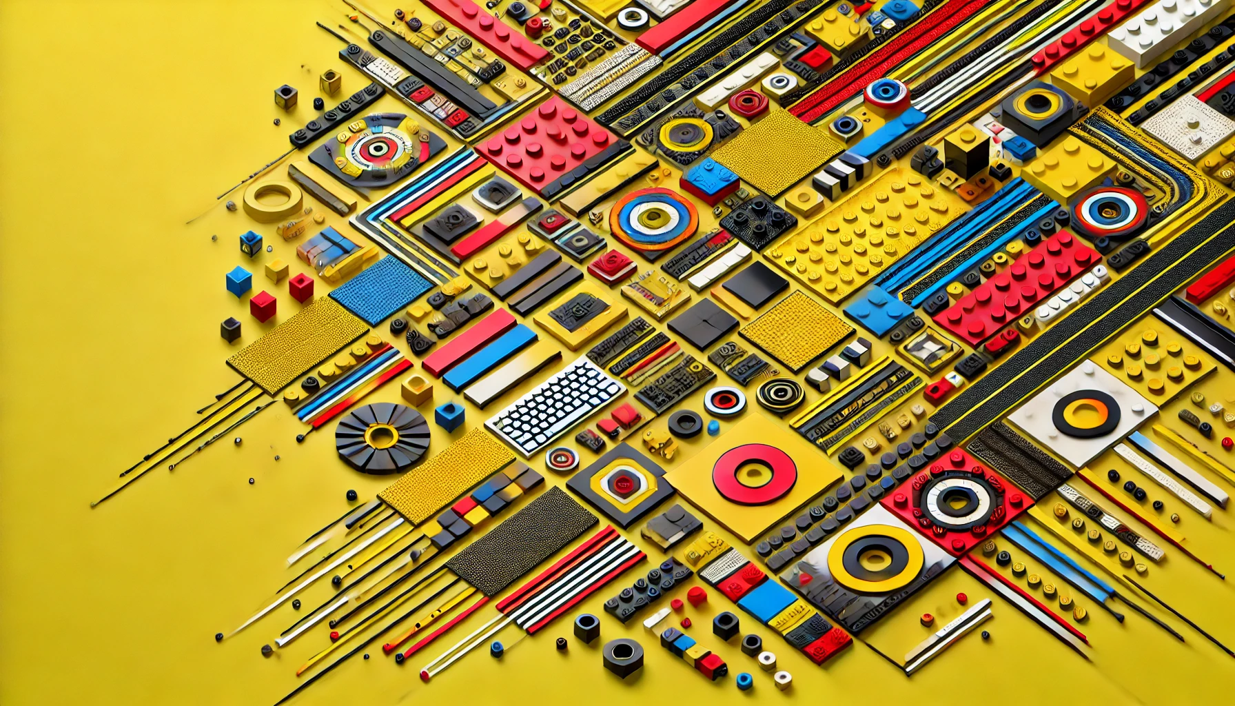 Compatible baseplates in different sizes and colors